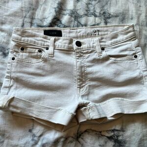 J Crew White Jean Shorts